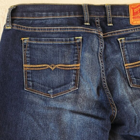 Lucky Brand Women's Skinny Jeans Size 10 30 Dark Blue Denim Lightweight Casual - Picture 9 of 14